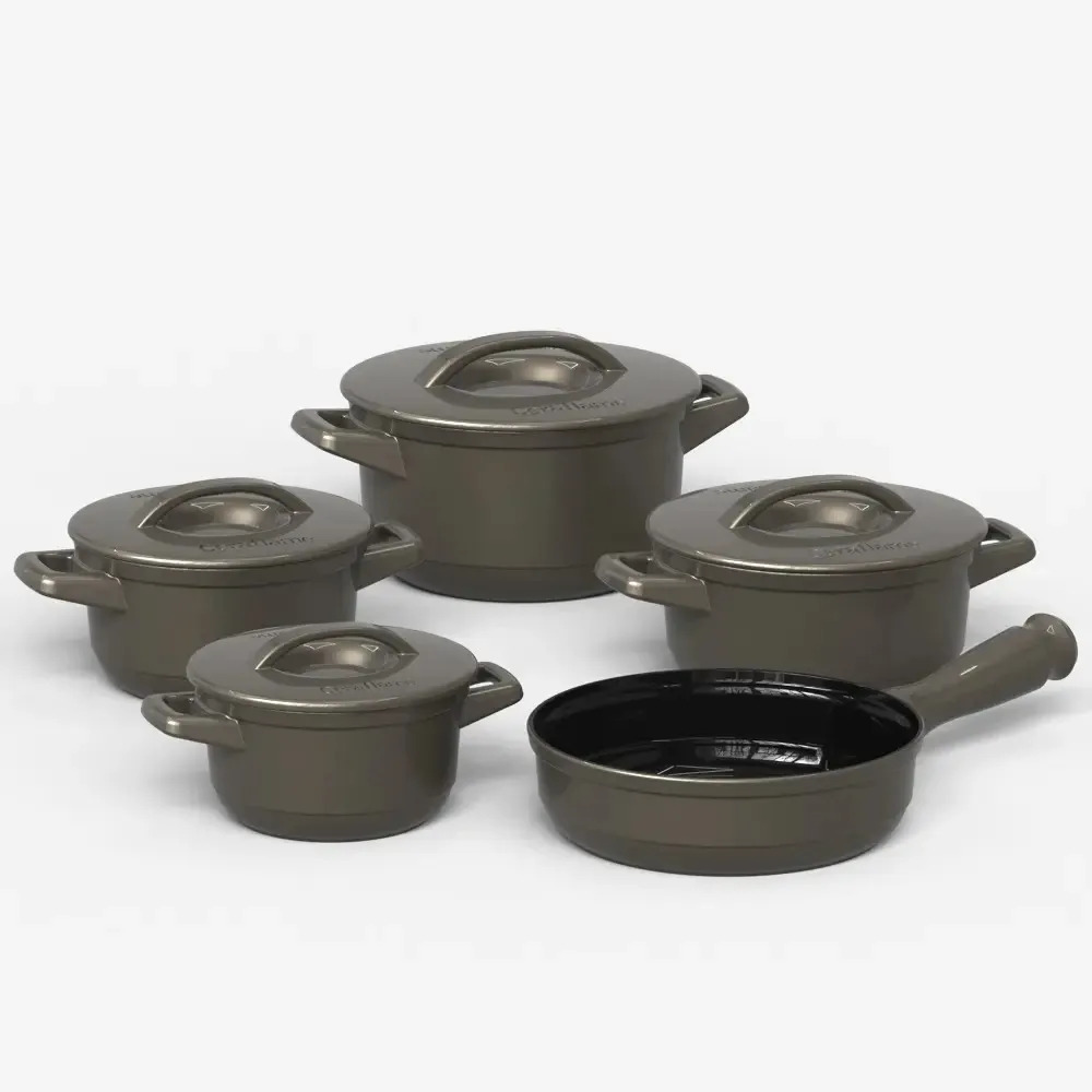Imagem 1 de 1 de Conjunto Duo+ Smart 5 Pcs - Sand Gray