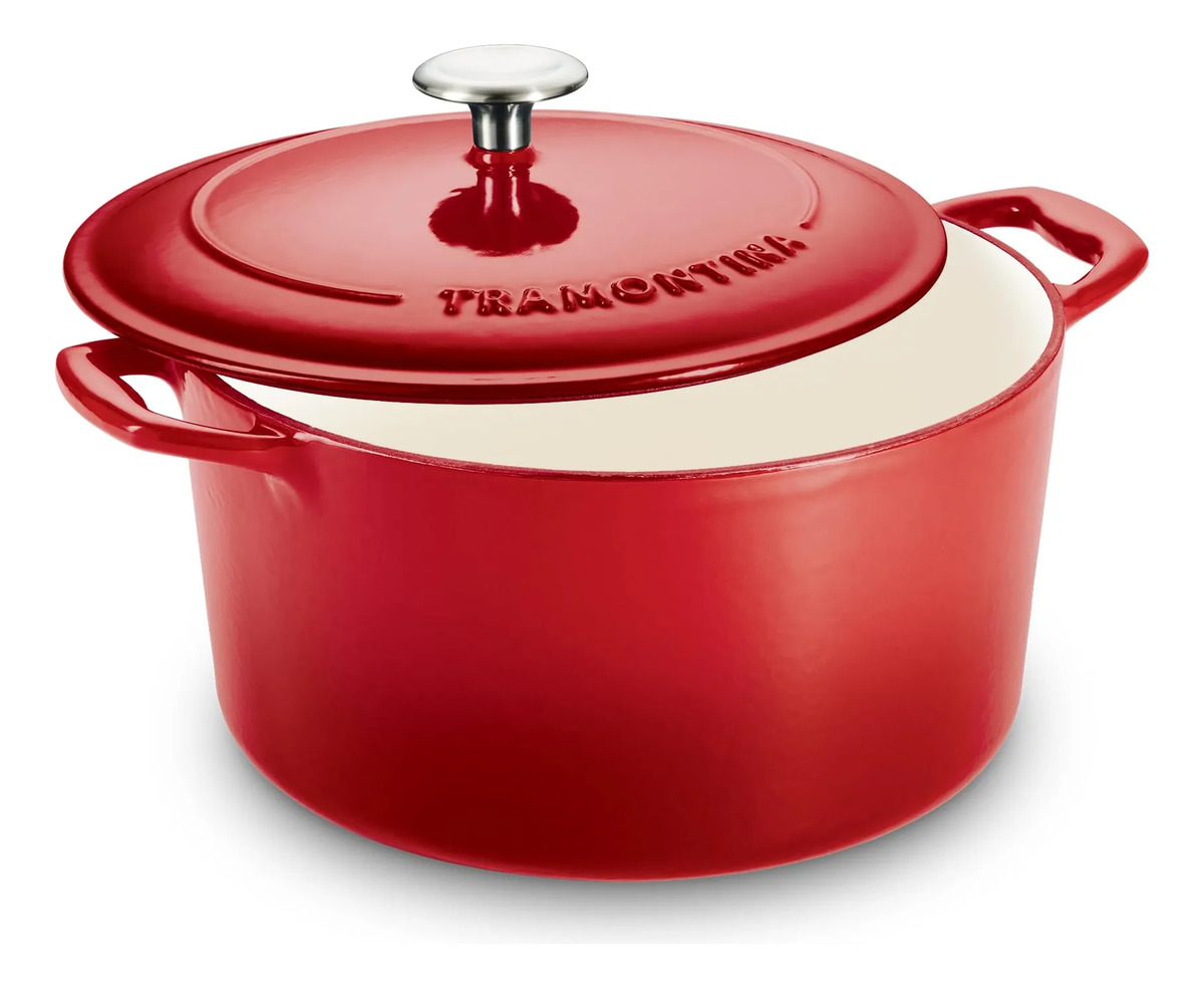 Imagem 1 de 7 de Forno Holandês Tramontina 5,5l De Ferro Fundido Esmaltado